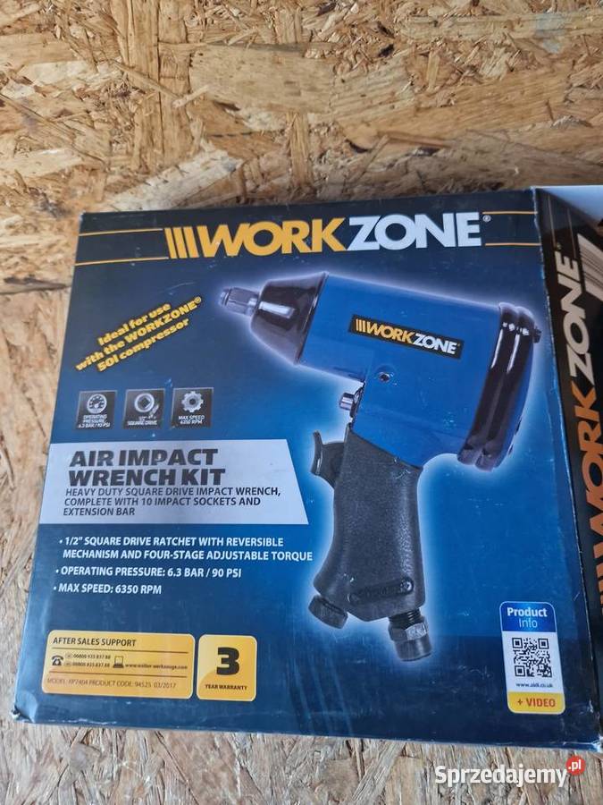 Workzone pneumatyczny klucz 12 udarowy 310 Nm Głogowa