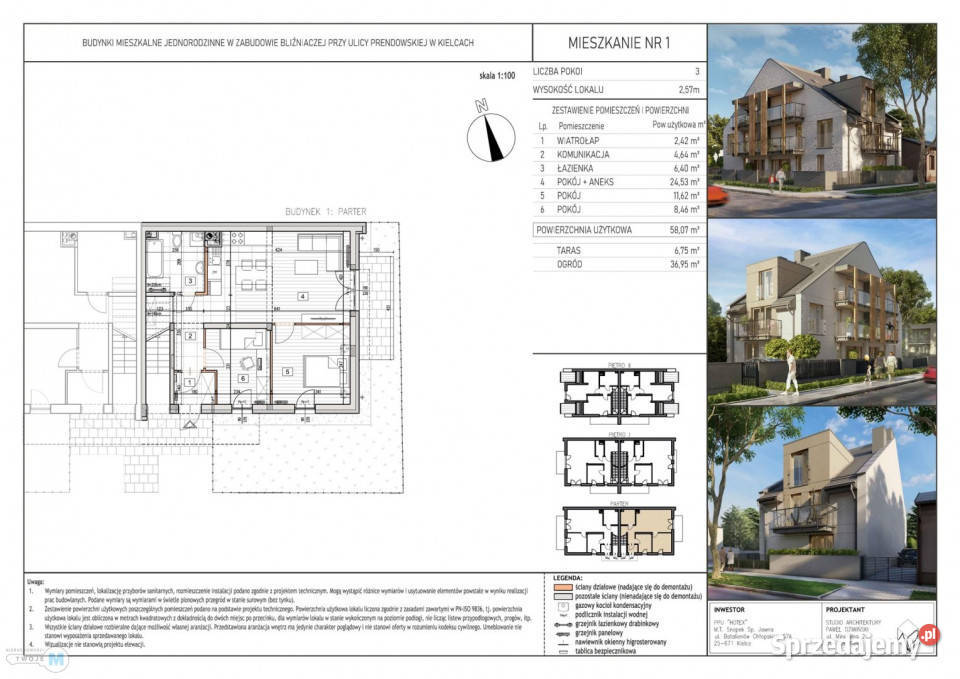 Mieszkanie Kielce 5807m2 3 pokojowe miejsce parkingowe świętokrzyskie
