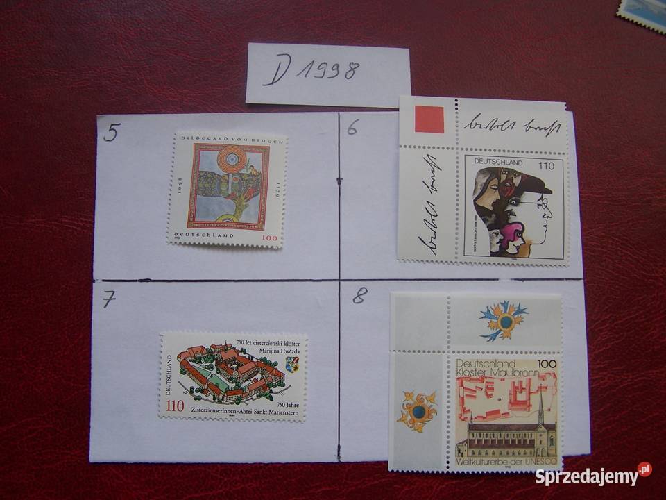 Niemcy 1998 MNH Znaczki z roczników WYBIERAJ śląskie Tychy