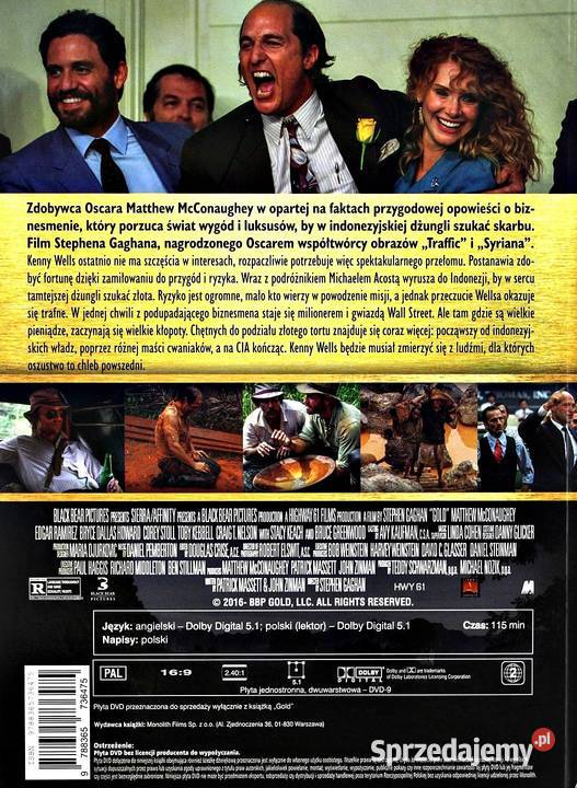 GOLD MATTHEW McCONAUGHEY lektor Kalisz sprzedam