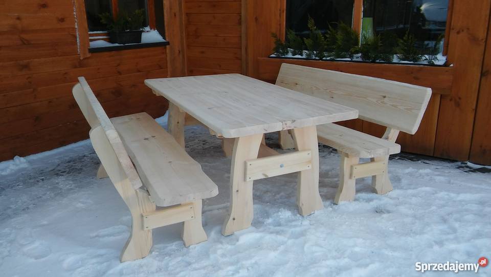 Meble ogrodowe barowe drewniane z Chojnice