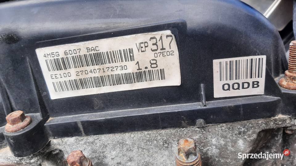 QQDB silnik 18 16V Ford Mazda 229 osobowe