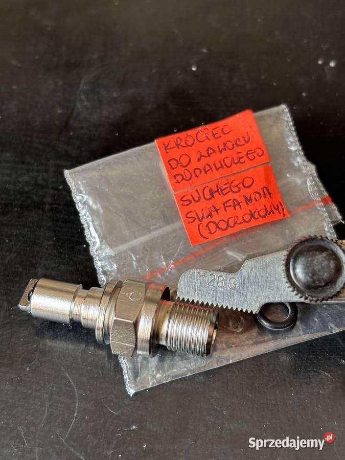 Króciec do zaworu suchego skafandra doczołowy śląskie Bytom