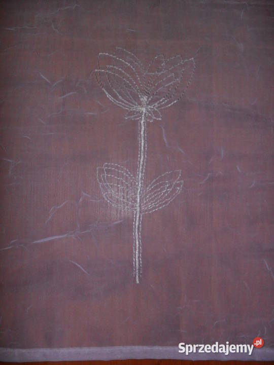 Firana gotowa woal kresz haft 100 x 390 Wrocław
