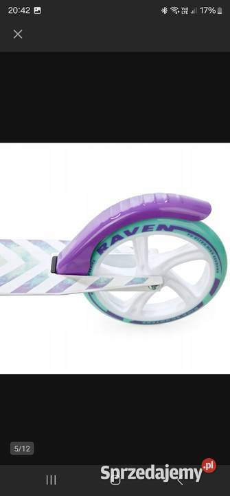 Hulajnoga Raven Pastelle Pro biały 2 kółka Lubin sprzedam