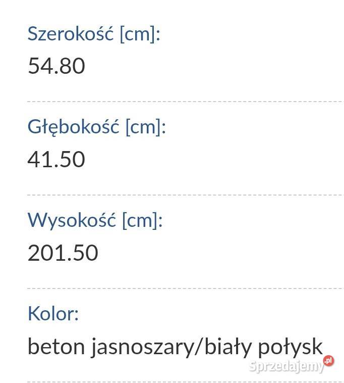 Nowy regał Cannmore beton jasnybiały Kraków