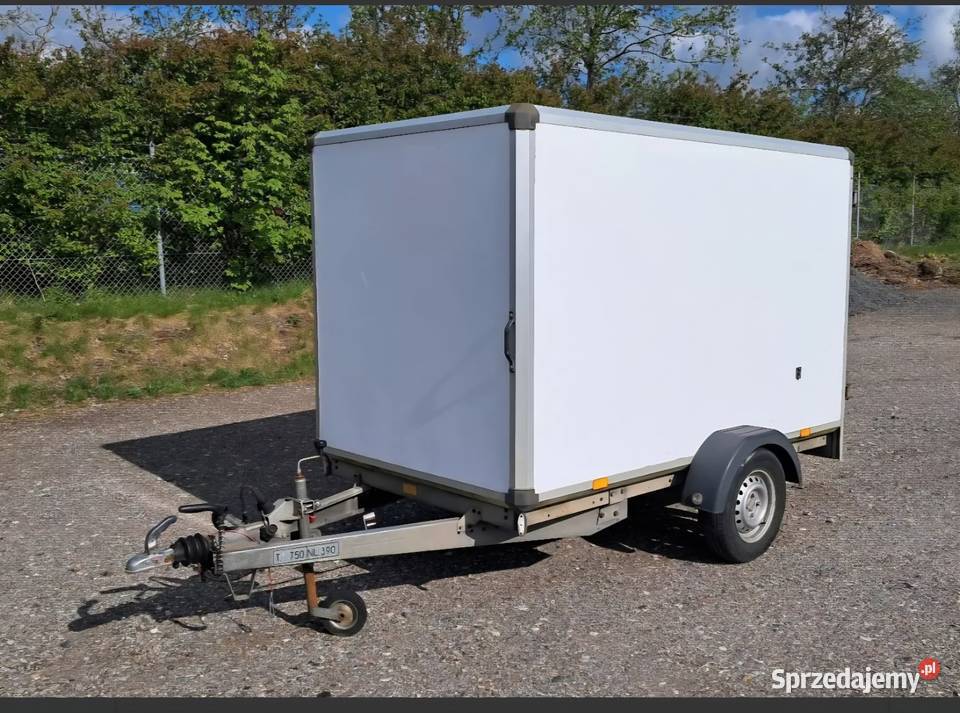 Przyczepa kargo kontener cargo hamowana box pełny VAT małopolskie Kraków