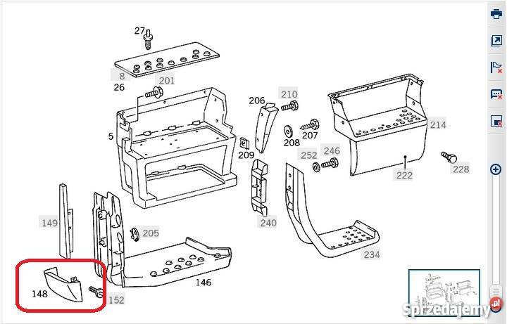 6416661625 NAKŁADKA STOPNICY STOPNIA MERCEDES Kłobuck