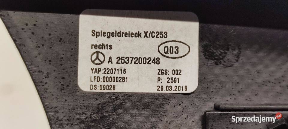 MERCEDES GLC W253 X253 OSŁONA GŁOŚNIKA DRZWI Lusterka zewnętrzne sprzedam
