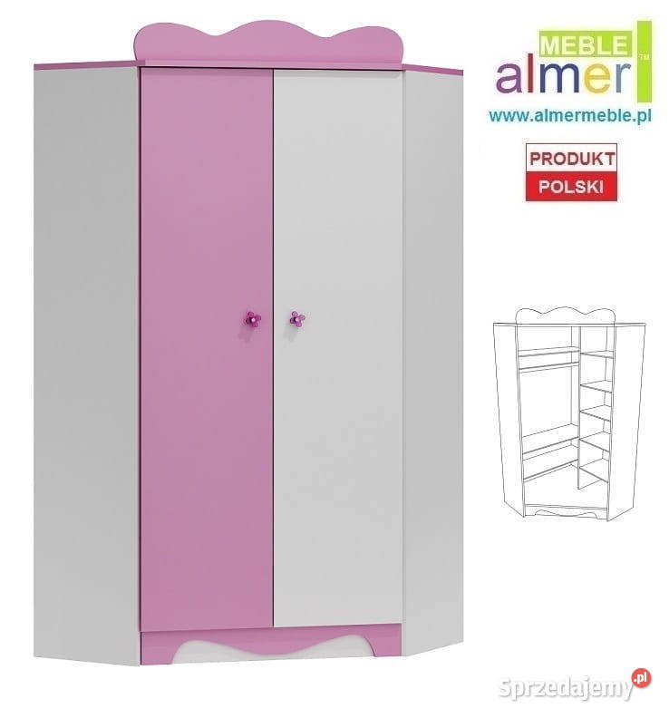 MAJA N28 szafa narożna dzieci 95x95 w190 Siedlce