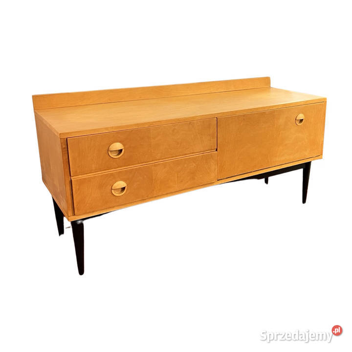 Niska komoda sideboard jesionowy duński design