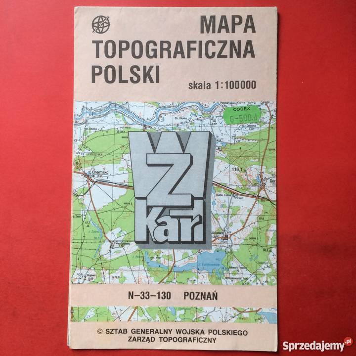 902 28 Map Polski Szczecin sprzedam
