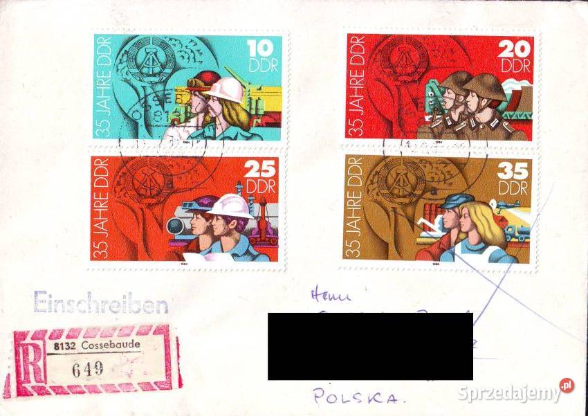 Kop z koresp Filat NRD Polska 1984 Gliwice