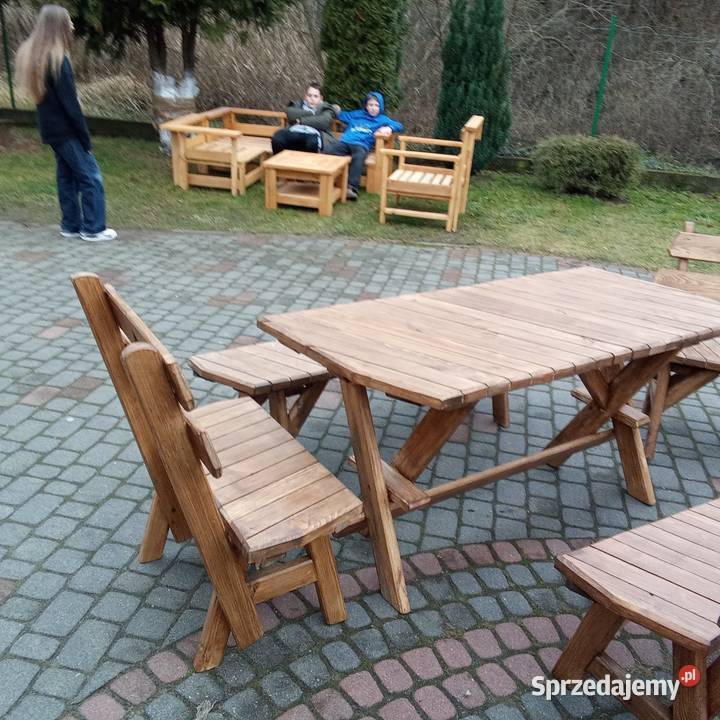 Ogromny komplet mebli ogrodowych lakierowany sprzedam