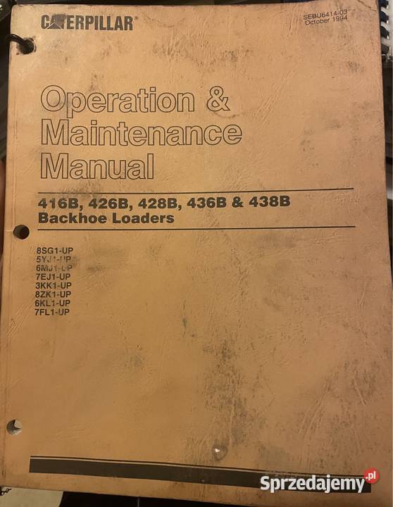 Instrukcja obsługi i konserwacji Biczyce Górne sprzedam