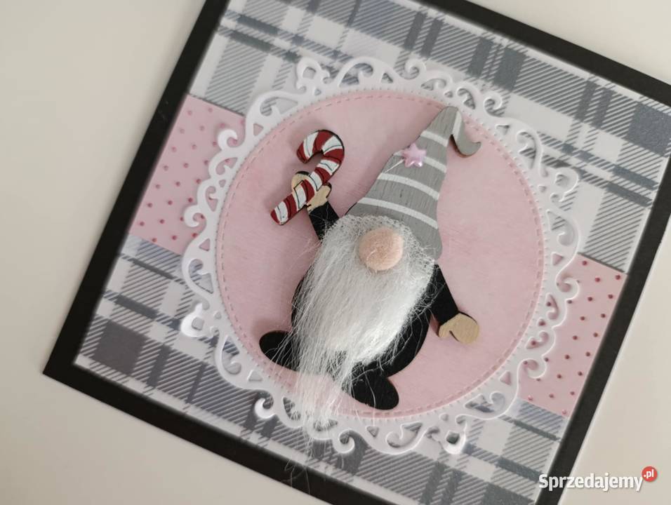 Kartka ręcznie robiona bożonarodzeniowa handmade Łódź sprzedam