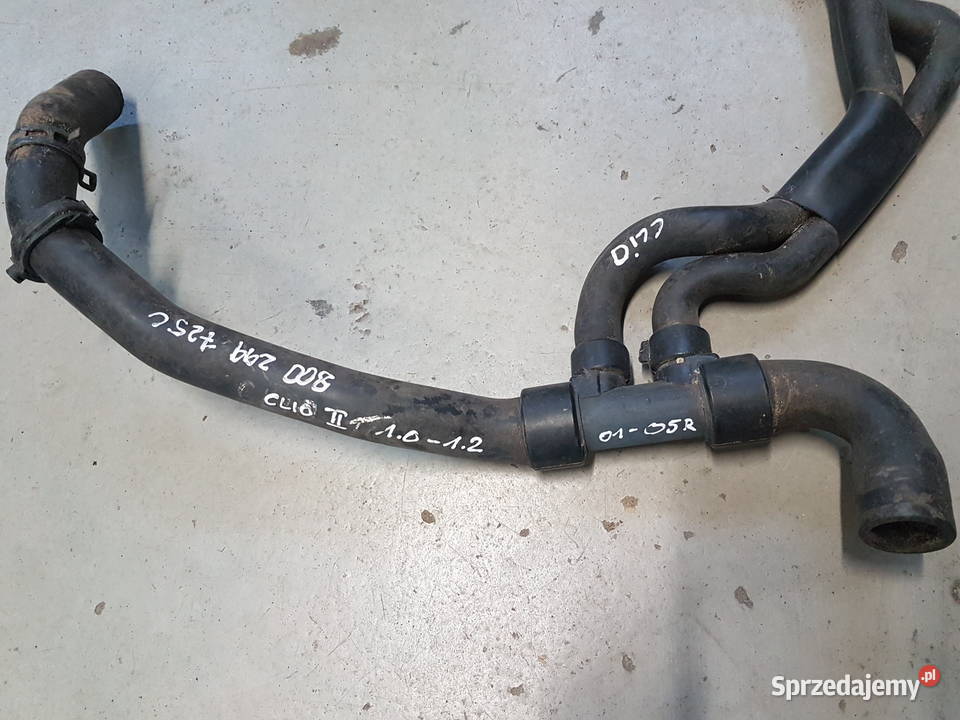RENAULT CLIO II 1012 BENZYNA WAZ WODY 800299725C Węże chłodnicy Turek