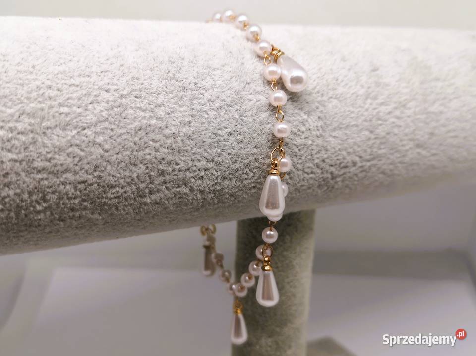 Bransoletka damska z perełkowymi koralikami świętokrzyskie Kielce