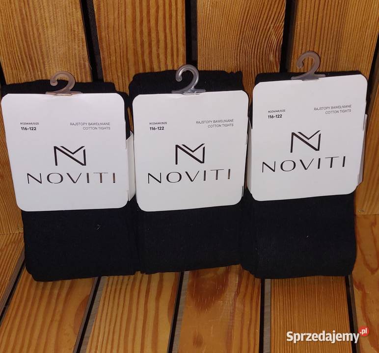 Rajstopy bawełniane czarne rozmiar 116122 dziewczynka Wadowice