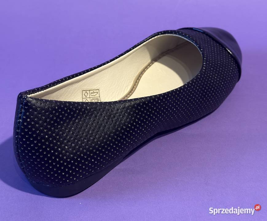 Czarne baleriny połysk rozmiar 38 BAL9 Żyrardów sprzedam