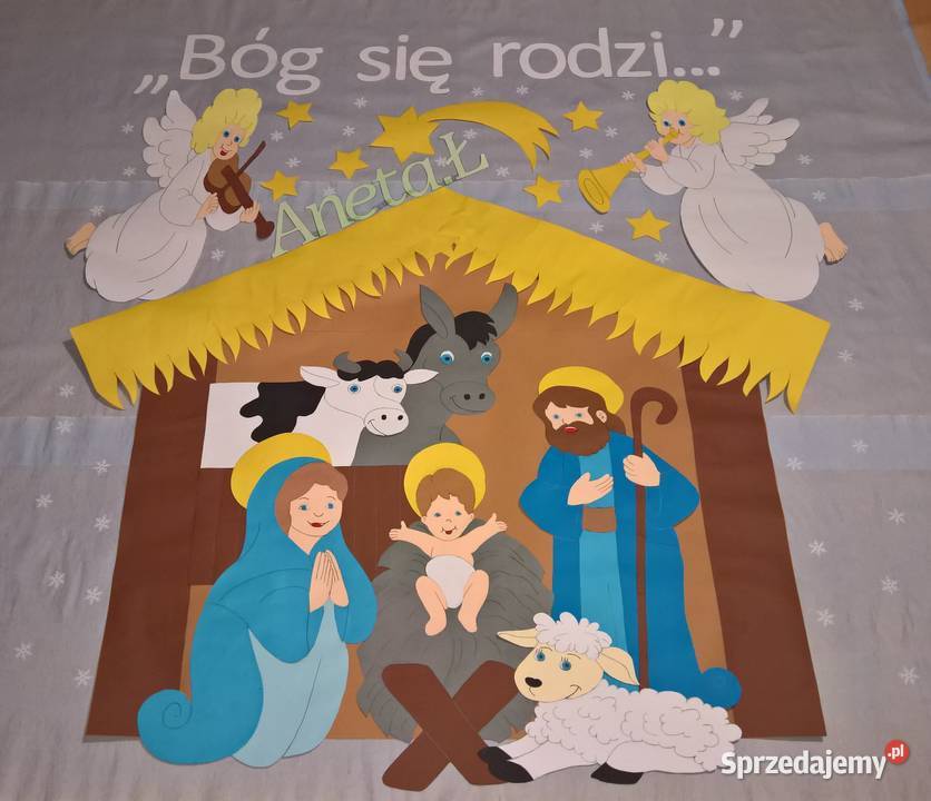 Dekoracje na Boże Narodzenie z brystolu Pozostałe lubelskie Ryki