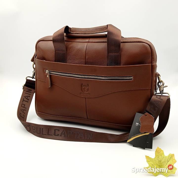 Torba teczka skórzana na ramie Bullcaptain B śląskie