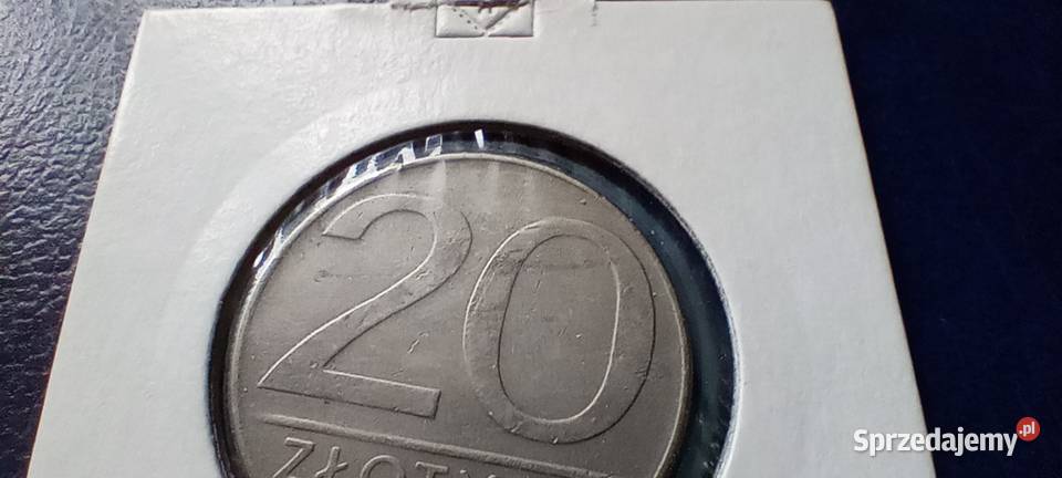 Stare monety 20 złotych 1987 skrętka PRL Polska Lesko