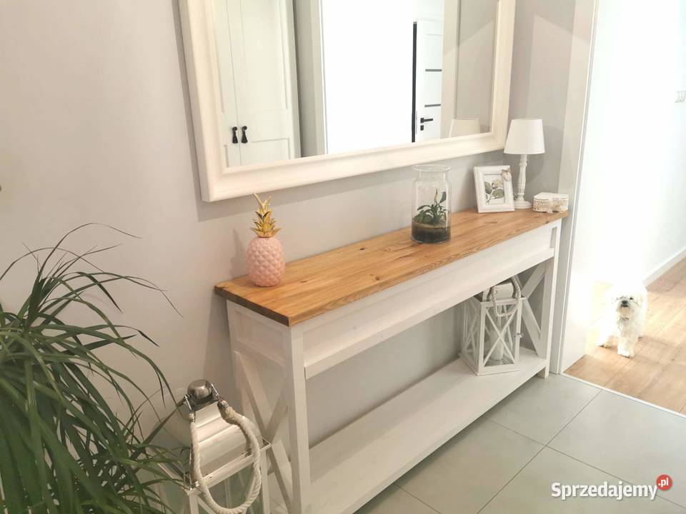 Konsola drewniana styl prowansalski Szadek sprzedam