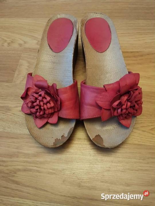 Klapko chodaki z kwiatem