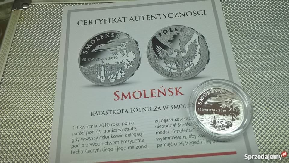 Pamiątka katastrofy lotniczej w Smoleńsku mazowieckie Warszawa