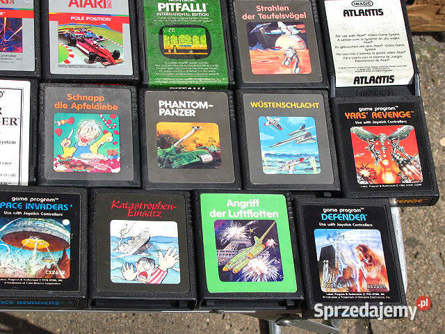 Kartridże z grami do konsoli Atari 2600 różne Łódź sprzedam