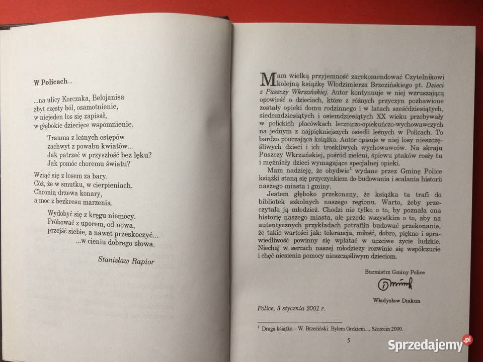 2891 Dzieci Z Puszczy Wkrzańskiej Szczecin sprzedam