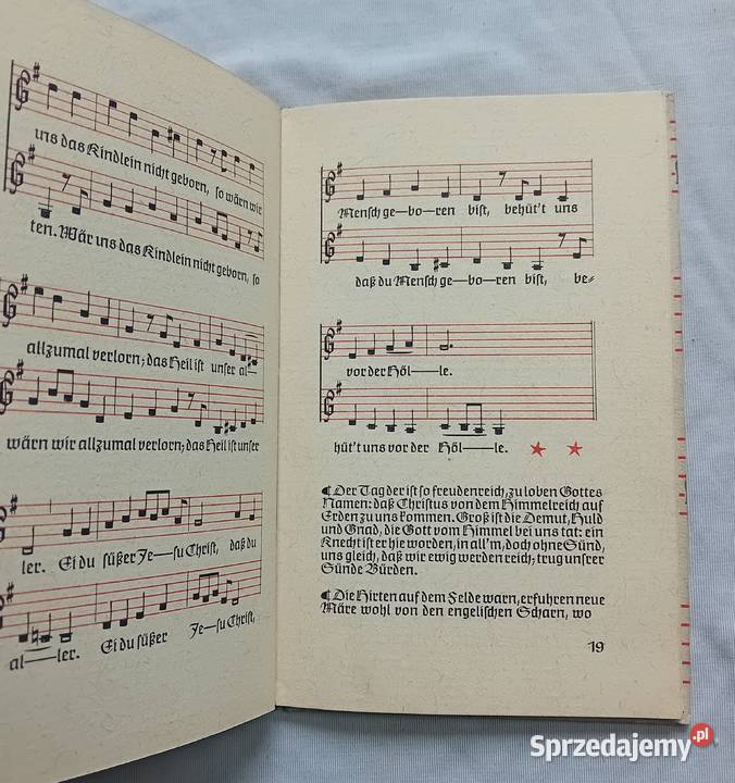 Deutsche Weihnachtslieden mit Noten und Bildern wielkopolskie Koźminek