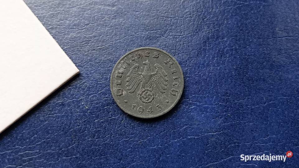 Stare monety 1 fenig1943 F Niemcy Lesko