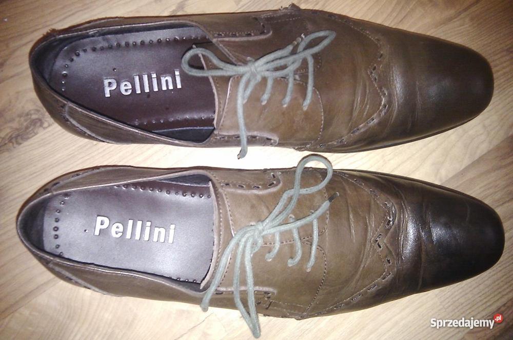 Włoskie Buty Męskie Pellini Skóra R 42 Warszawa
