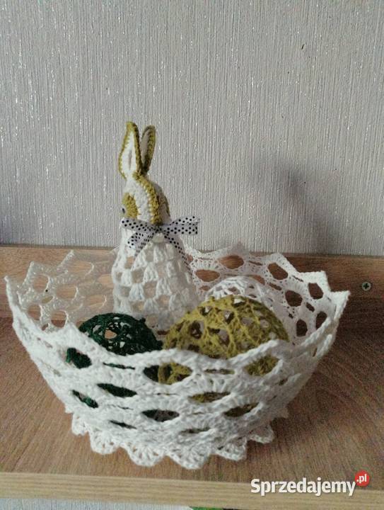 Kompozycja wielkanocna z zajączkiem i jajkami Katowice sprzedam