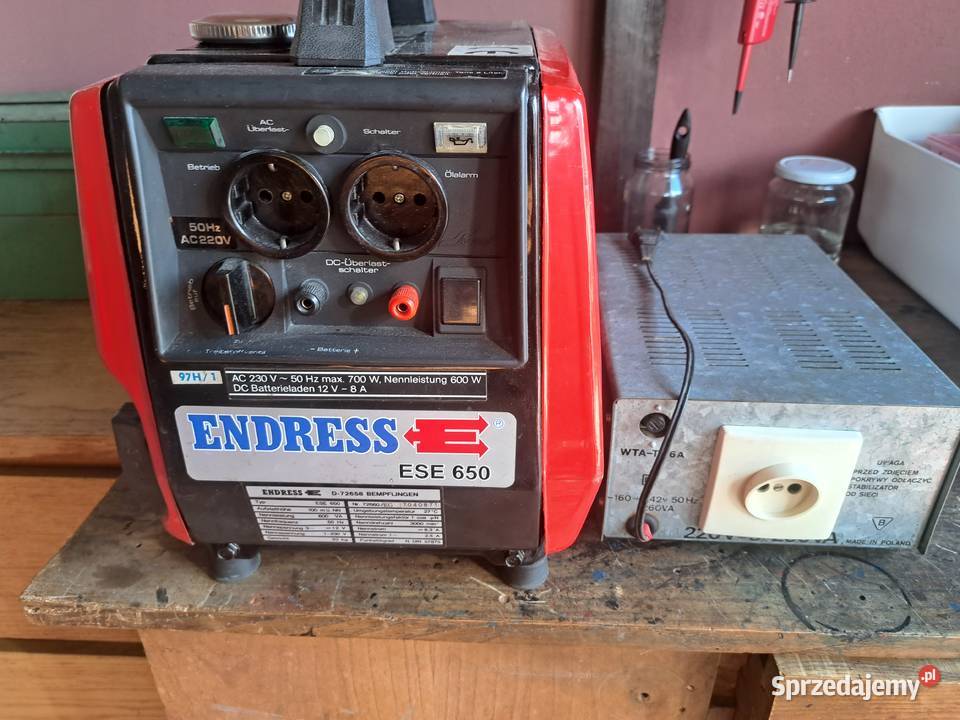 Agregat prądotwórczy Endress 650W plus Sławno