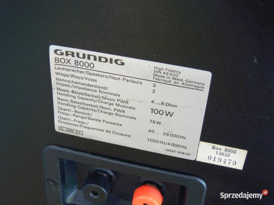 Kolumny Grundig Box8000 sprawne świetne monitory Jasło