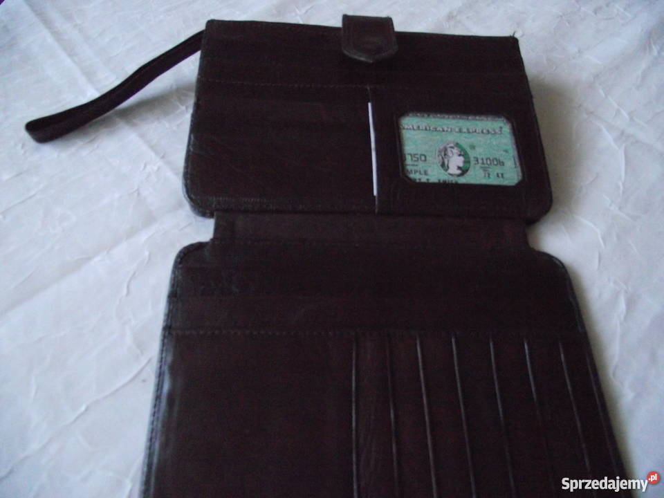 MARKOWA SASZETKA NA DOKUMENTY Z NATURALNEJ SKÓRY Piła