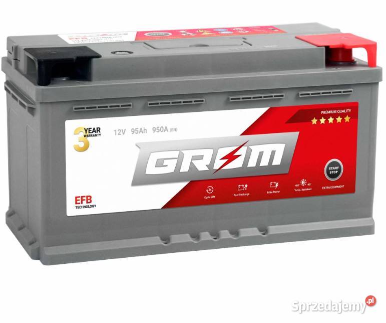 Akumulator GROM EFB STARTSTOP 95Ah 900A Prawy Starogard Gdański
