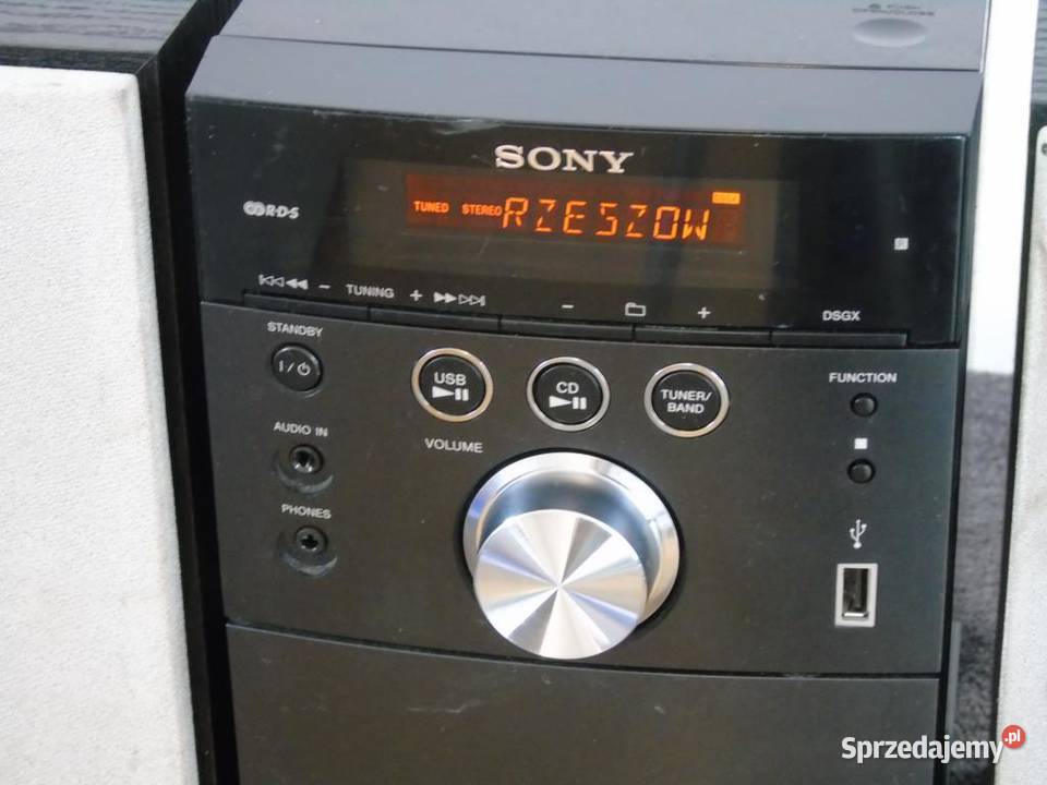 Wieża Sony RDS CD USB mp3 Mag AUX kolumny. WYSYŁKA.