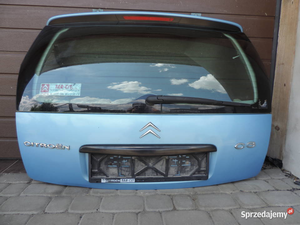 KLAPA TYŁ BAGAŻNIKA SZYBA CITROEN C3 I KMYB Rok produkcji 2002 Nowy Sącz