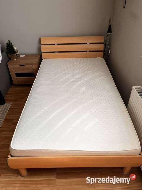 Łóżko z materacem 120x200 Piotrków Trybunalski sprzedam