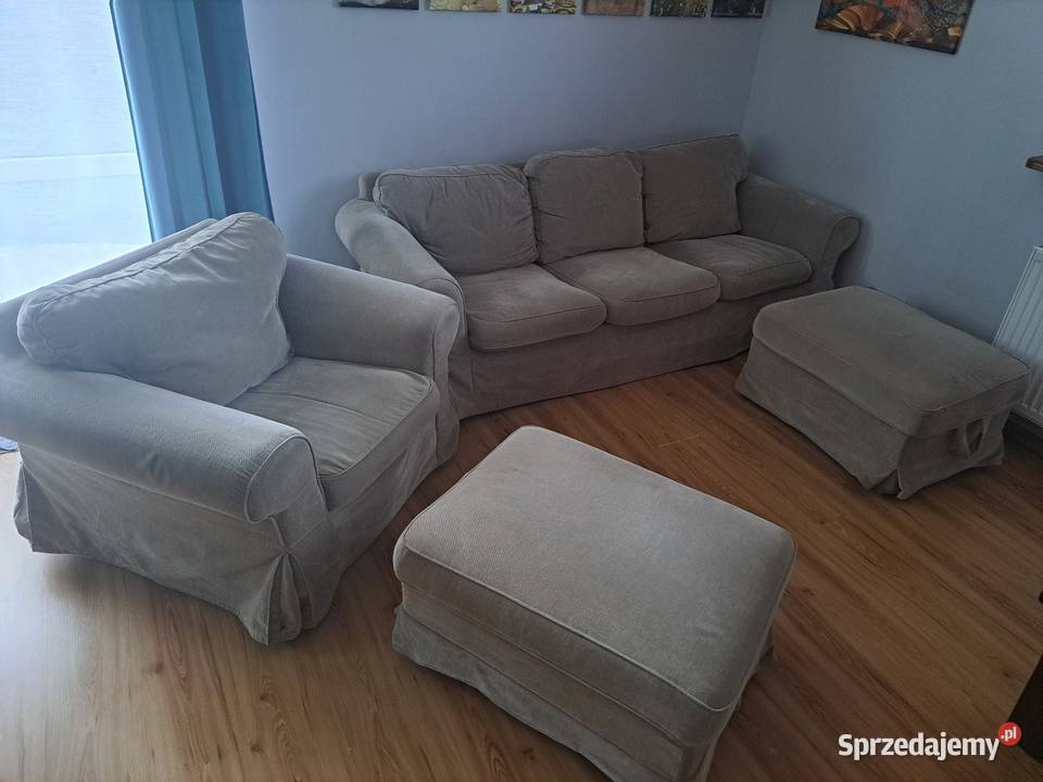 Sofa fotel 2 podnóżki Augustów