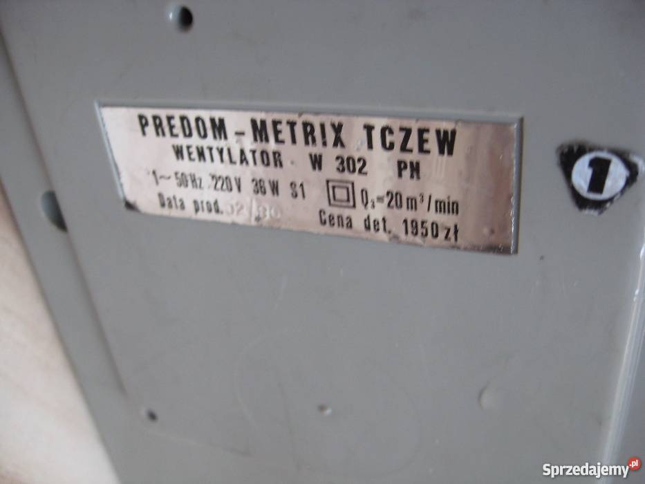 Duży Wentylator Predom Metrix z PRLu Grodziczno