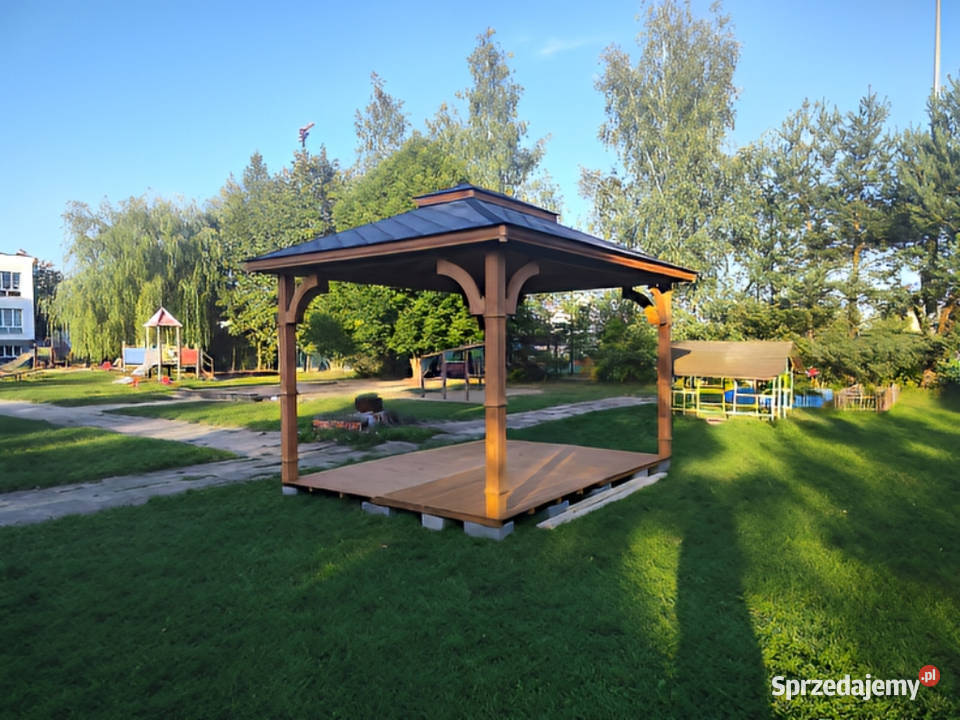 ALTANA 25 3x3 OGRODOWA Ryflowane Słupy PRODUCENT Altany i wiaty Parzymiechy