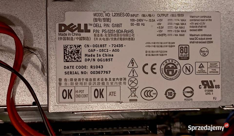 Komputer PC Dell OptiPlex 780 monitor 22 Opole