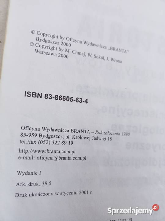 Historia książki Chmaj najtańsze podręczniki Rok wydania 2000 Warszawa sprzedam