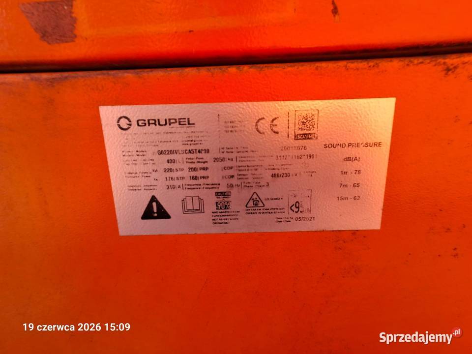 SPRZEDAŻ Agregat prądotwórczy GRUPEL 200 kVA Jelcz-Laskowice