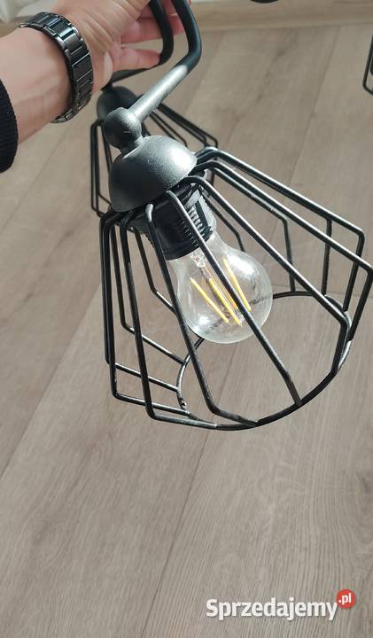 Ozdobna lampa sufitowa czarna stylowa Kędzierzyn-Koźle